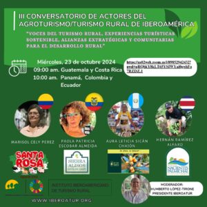 IBEROATUR organiza el III Conversatorio de Actores del Agroturismo/Turismo Rural de Iberoamérica.